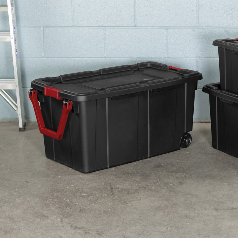 HOTSALE! Sterilite Extra Large Wheeled Industrial Storage Bin, 40 Gallon, 2Pack gallery