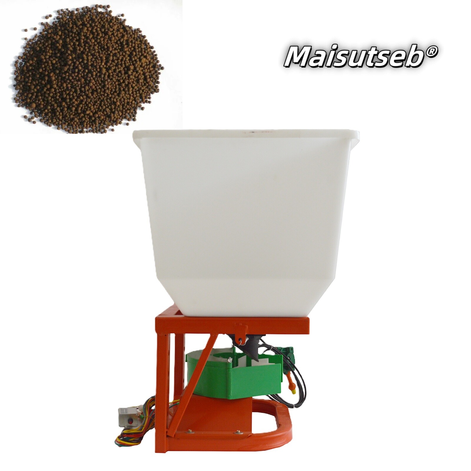 12V Tractor Front Electric Fertilizer Spreader Machine 265lbs Broadcast Spreader gallery