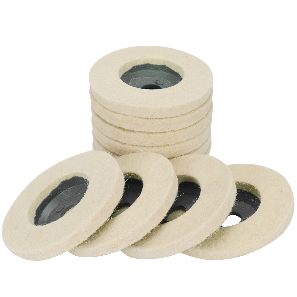 5x4inch Wool Polishing Disc Buffing Wheel Flap Felt Pads For Angle Grinder Tool