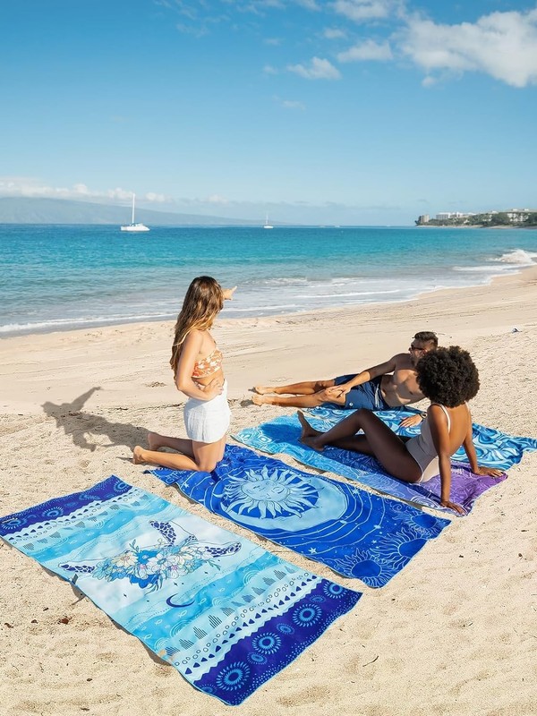NEW! OCOOPA Microfiber Beach Towel Fast Drying Oversize Ocean Sand Free Outdoor gallery