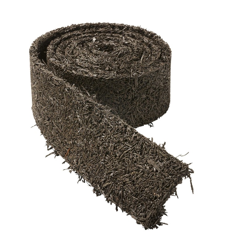 Permanent Mulch Recycled Rubber Border 10 Feet Long x 4.5 Inches Wide | Weed... gallery