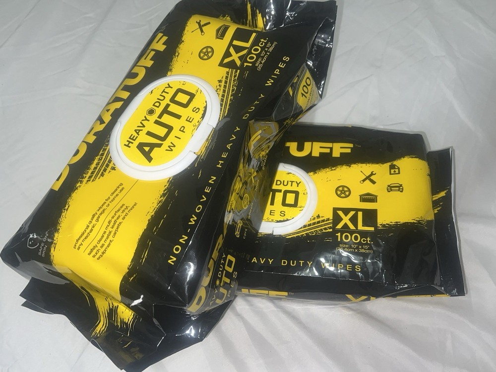 Auto Cleaning Wipes - 200 Count (2 Packs of 100) XL 15" x 10" Heavy-Duty AUTO