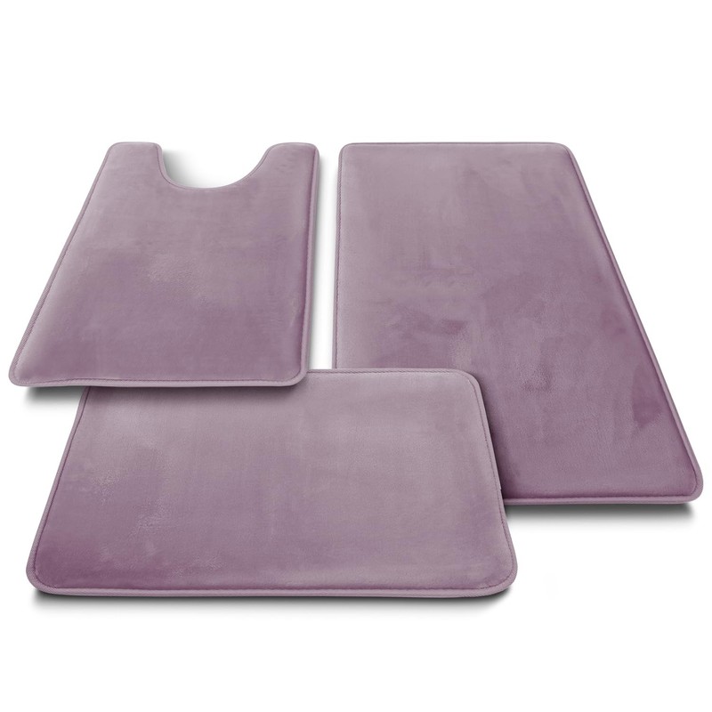 Velvet Memory Foam Bath Mat Non-Slip Quick Dry Ultra Soft Plush Rugs gallery