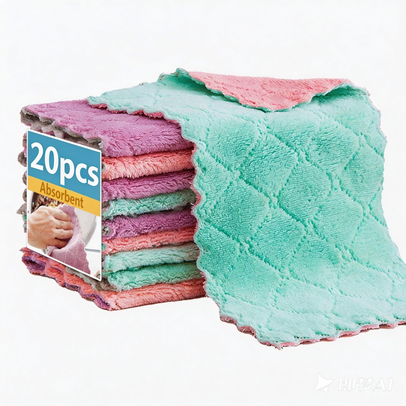 Microfiber Cleaning Cloths - Super Absorbent, Streak-& Lint-Towels for Glass,... gallery
