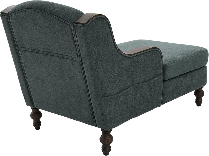 Oversized Chaise Lounge Indoor Solid Wood Frame Lazy Sleeper Armchair gallery