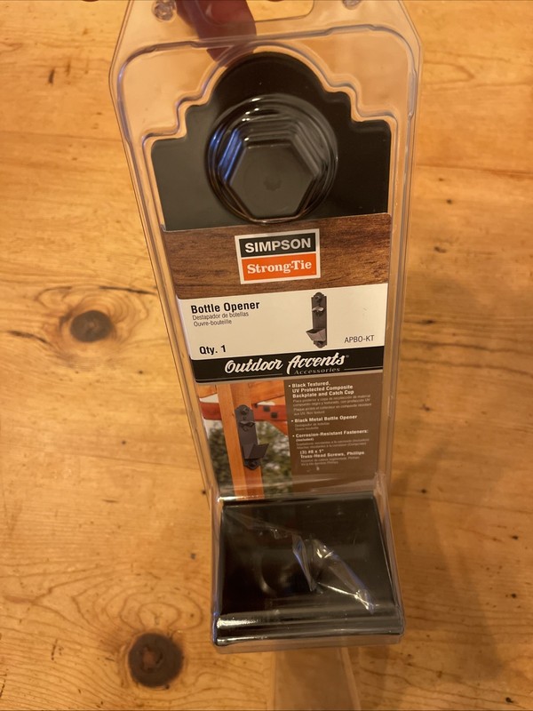 Outdoor Accents Black Composite Plastic Decorative Bottle Opener gallery