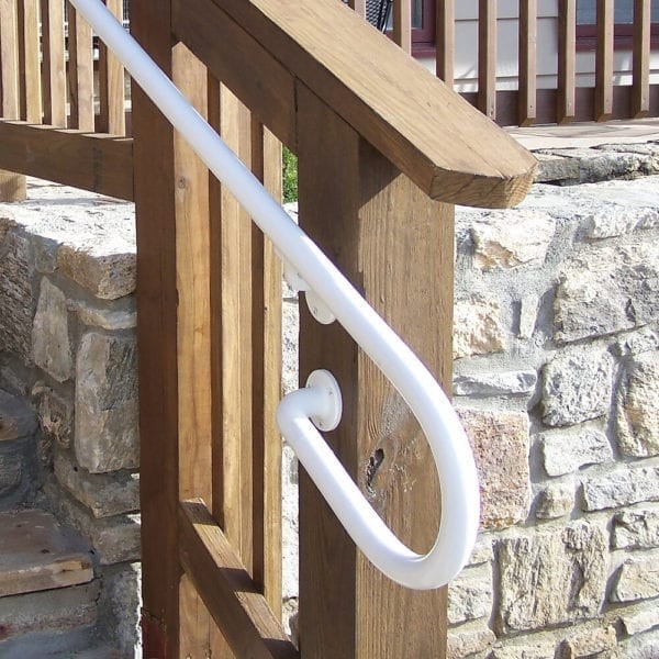 ColorGuard Return Bracket WSHR-ELR for ADA Compliant Secondary Handrail in White gallery
