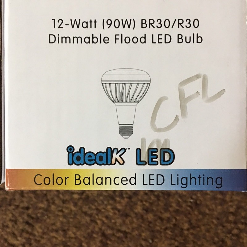 Dimmable Flood CFL Bulbs 12 Watt 90W BR30 R39 Low Power 900 Lumens lot of 6 gallery