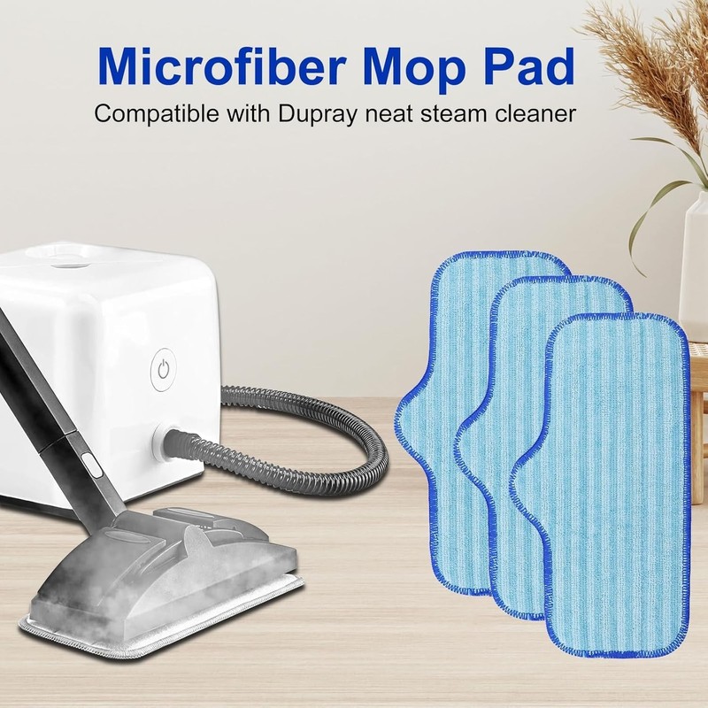 Machine Washable Microfiber Replacement Pads for Dupray Steam Cleaners - 3 Pack gallery