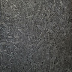 Faux Oriented Strand Board charcoal Black textured modern 3d Wallpaper