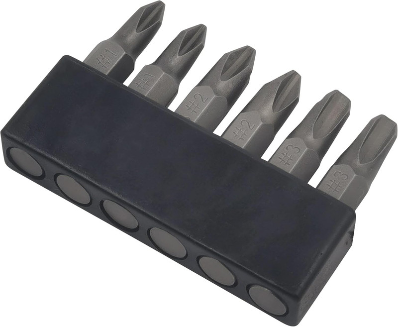 6Pcs 35Mm JIS Screwdriver Bit Set with Magnetic Tip, 1/4 Hex Shank, S2 Alloy Ste gallery