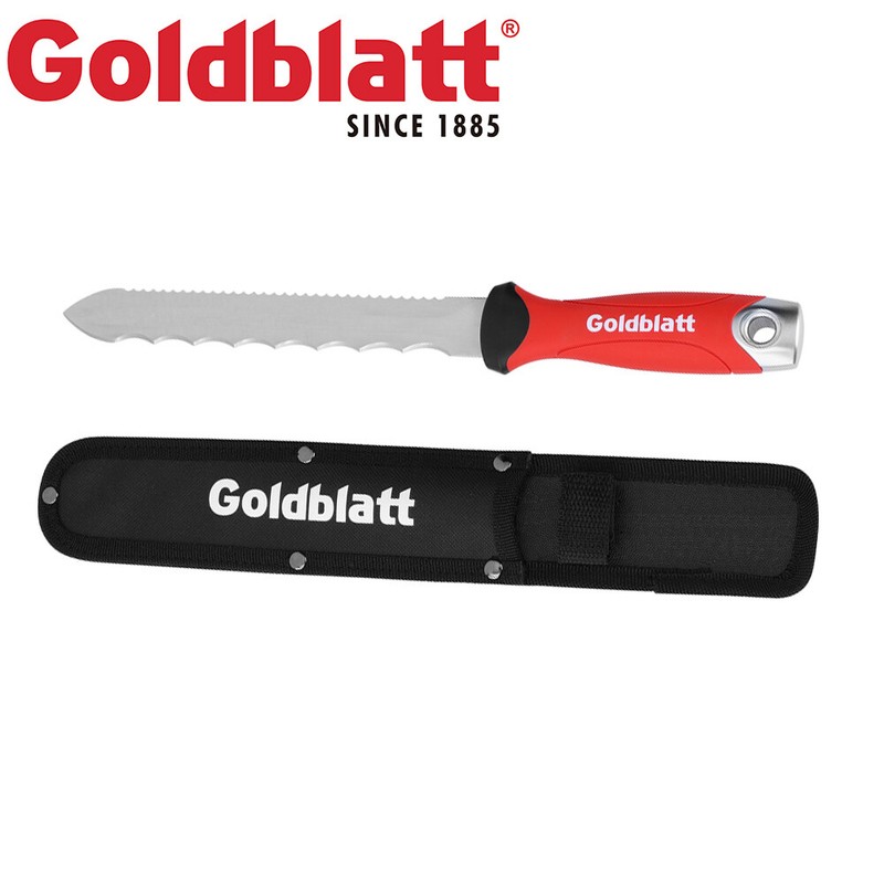 Goldblatt 8" Insulation Knife Stainless Steel Double Side Blade Utility Knife gallery