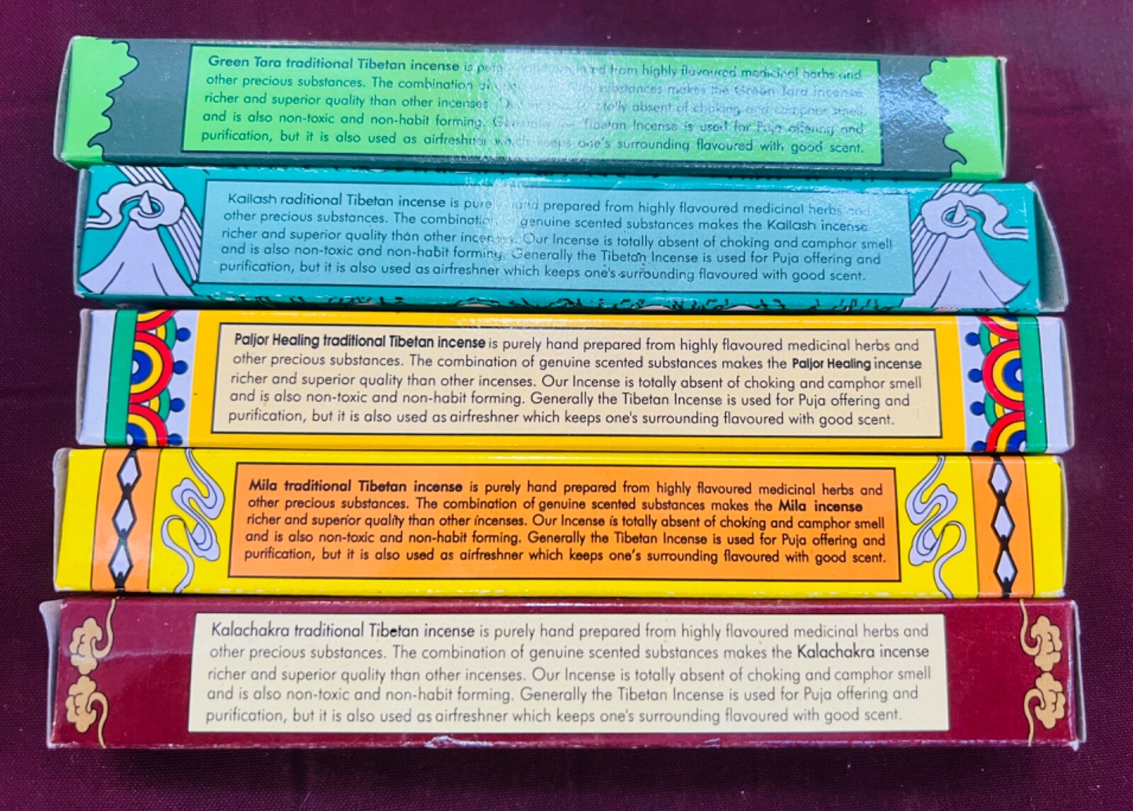 Green Tara Incense Gift Set. 5 Variety Natural Tibetan Incense. gallery