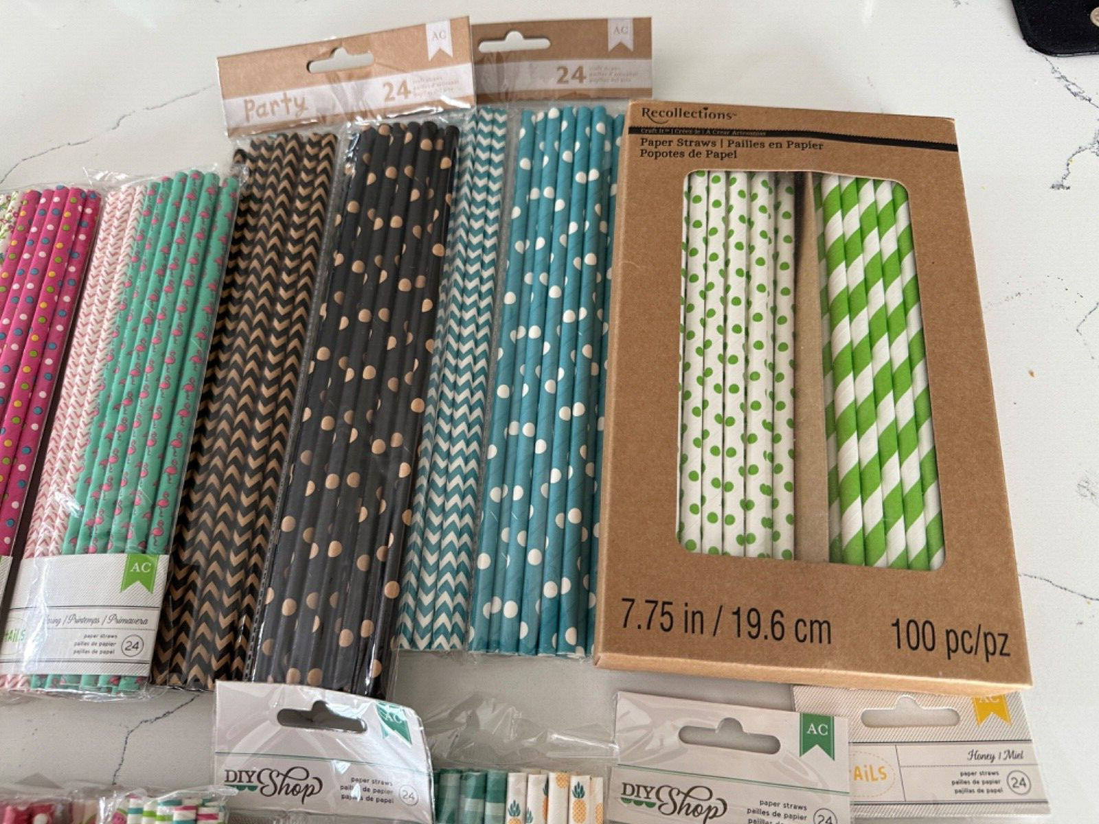 American Craft/Recollections Paper Straws Multi Colors Party Weddings You Choose gallery