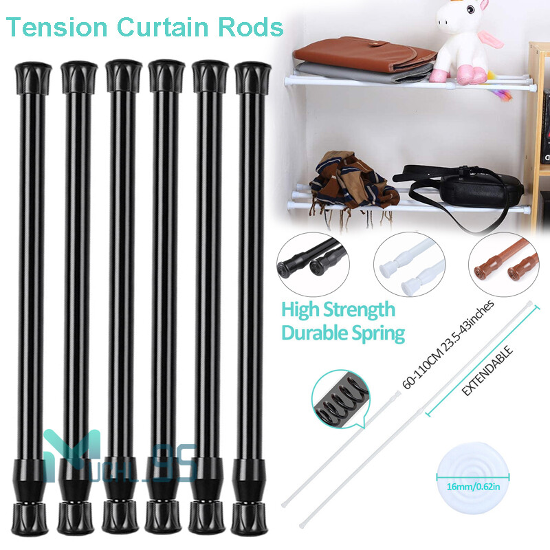 Adjustable Length Spring Tension Curtain Rod for Window Kitchen,Bathroom,Doorway gallery
