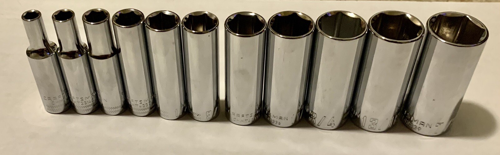 New CRAFTSMAN 3/8 Inch Drive 6 Pt Deep Socket Pick Size Metric MM Polished CMMT gallery