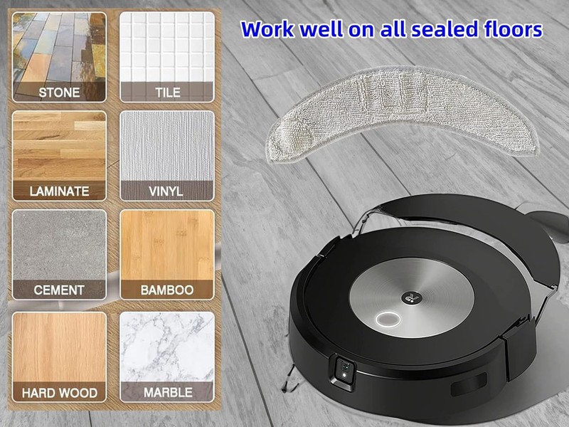Mop pad Compatible with iRobot Roomba Combo j7 j7 Microfiber Mopping Pad gallery