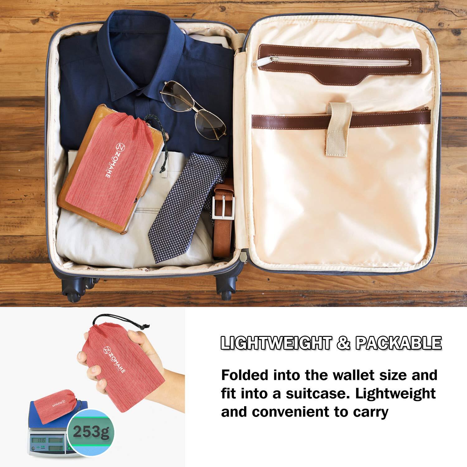 Ultra Lightweight Packable Backpack 18L Foldable Water Resistant Red 4