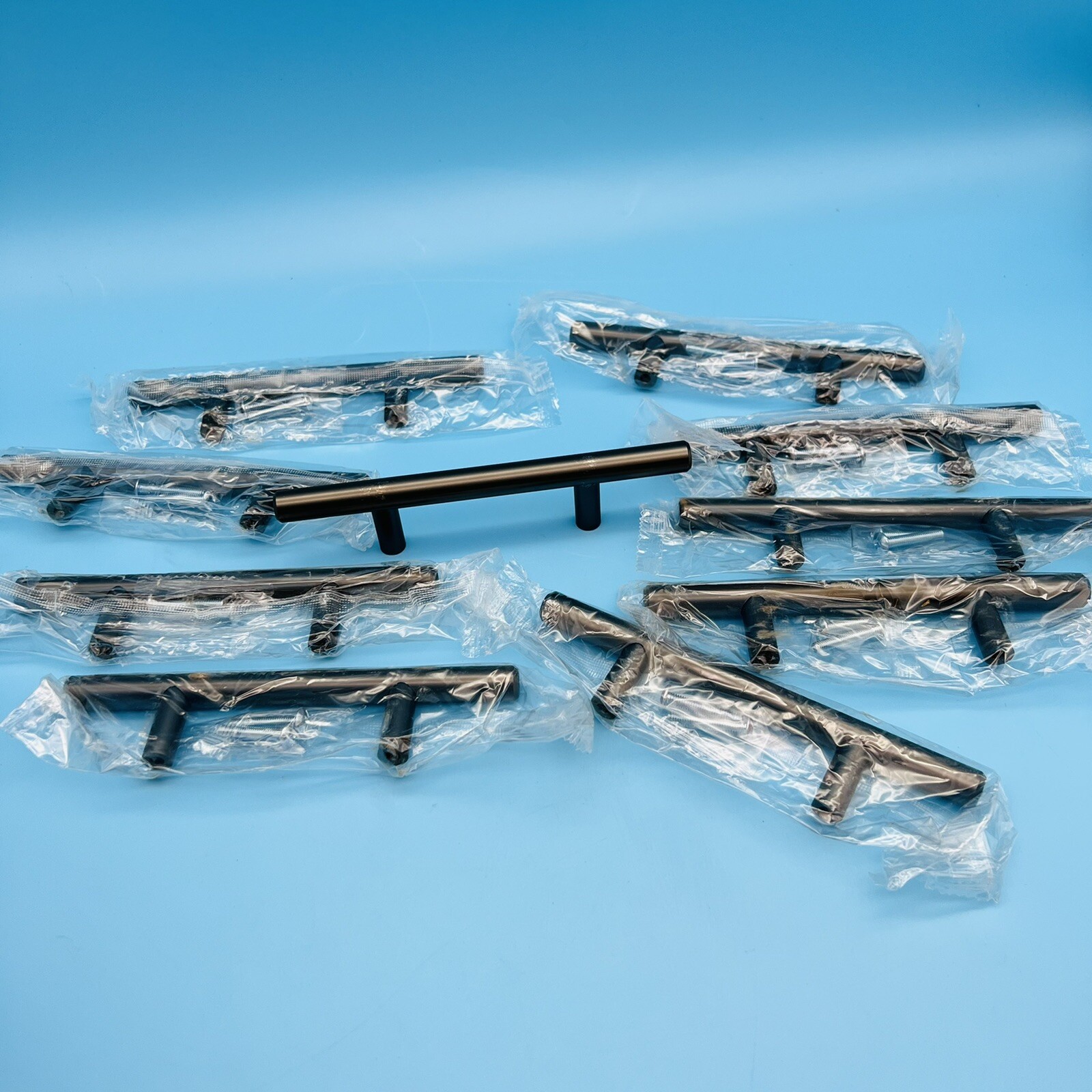 10x Jamison Collection 3" Center to Center Bar Cabinet Pull J224-DP Dark Pewter gallery