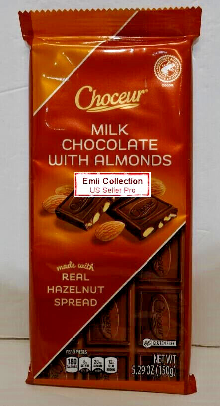 Choceur Austria Milk Chocolate with Almonds Bars Bundle 5.29oz 150g gallery