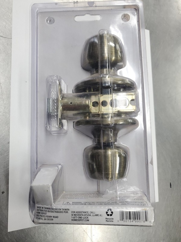 Defiant Hall & Closet Doorknob - Brandywine Antique Brass Finish - New gallery
