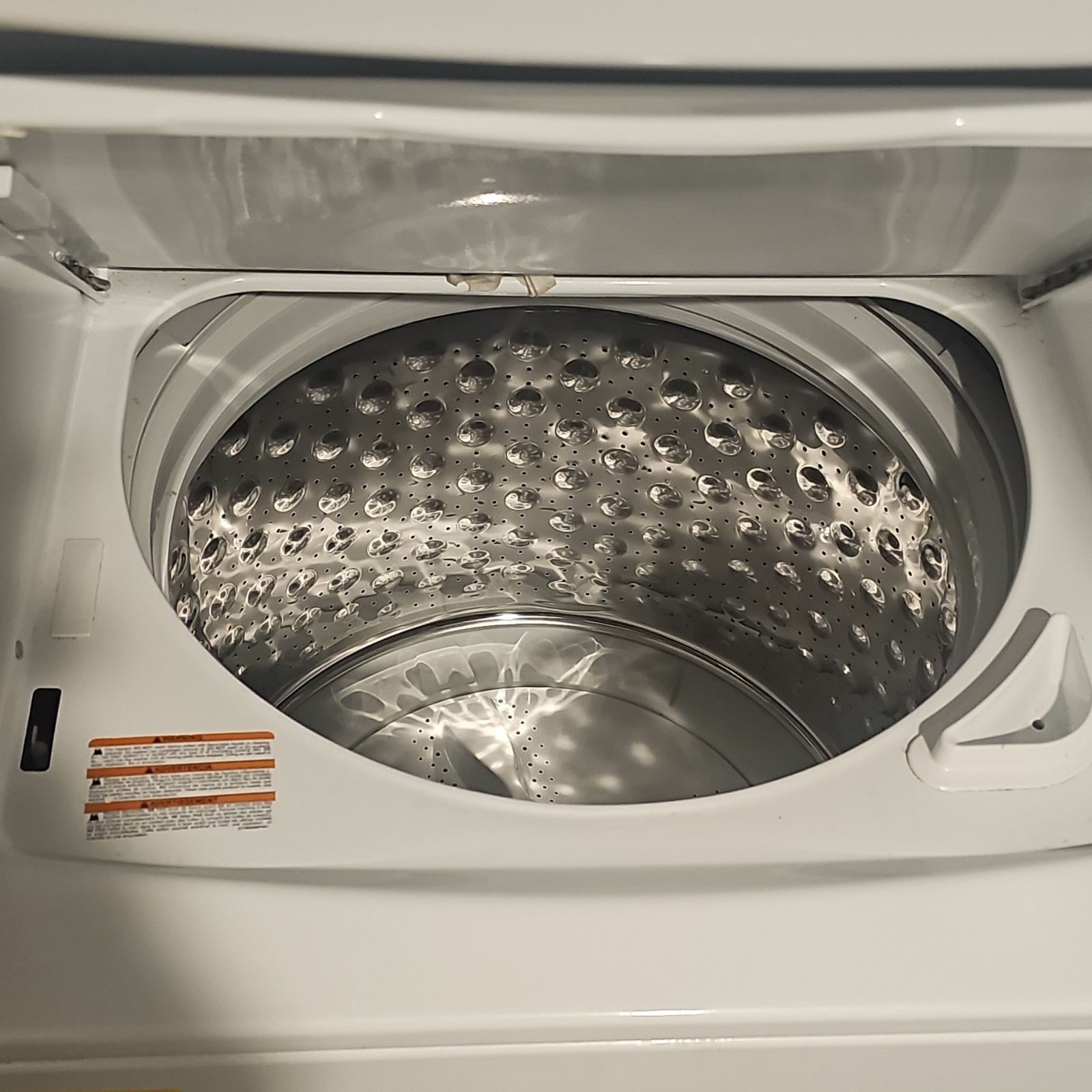 GE GUD27GESNWW White Electric Stackable Washer Dryer Cycle Status Deep Fill gallery