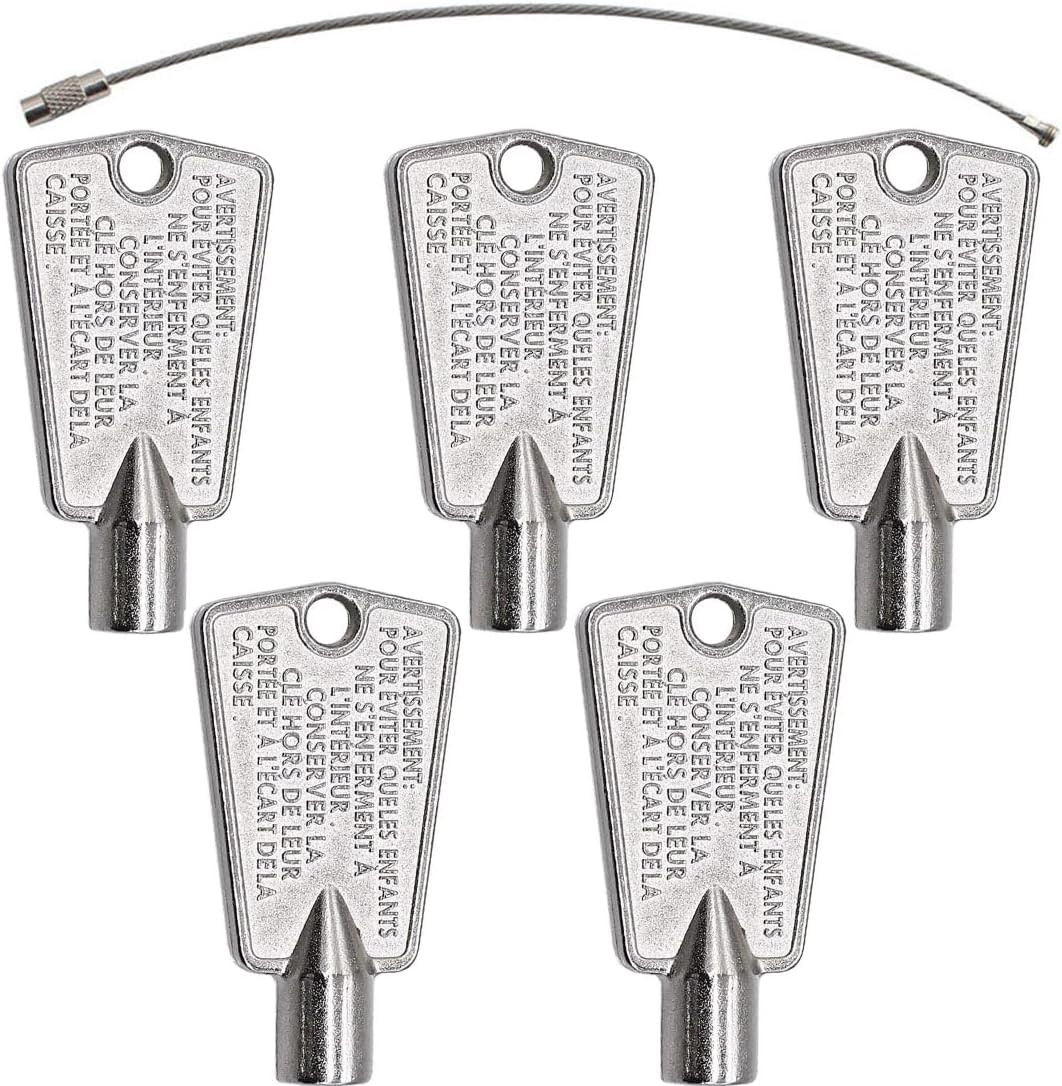 5PCS 216702900 Metal Freezer Door Keys – Compatible with Frigidaire, Kenmore, GE gallery