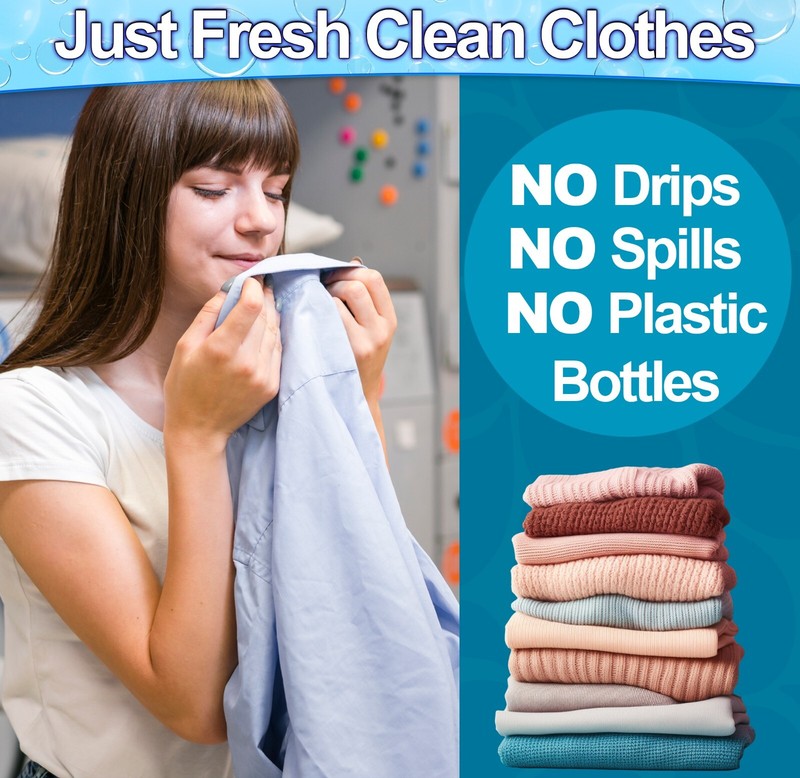 Laundry Detergent Sheets (120 Loads) Eco-Friendly Hypoallergenic & Enzyme-Base gallery