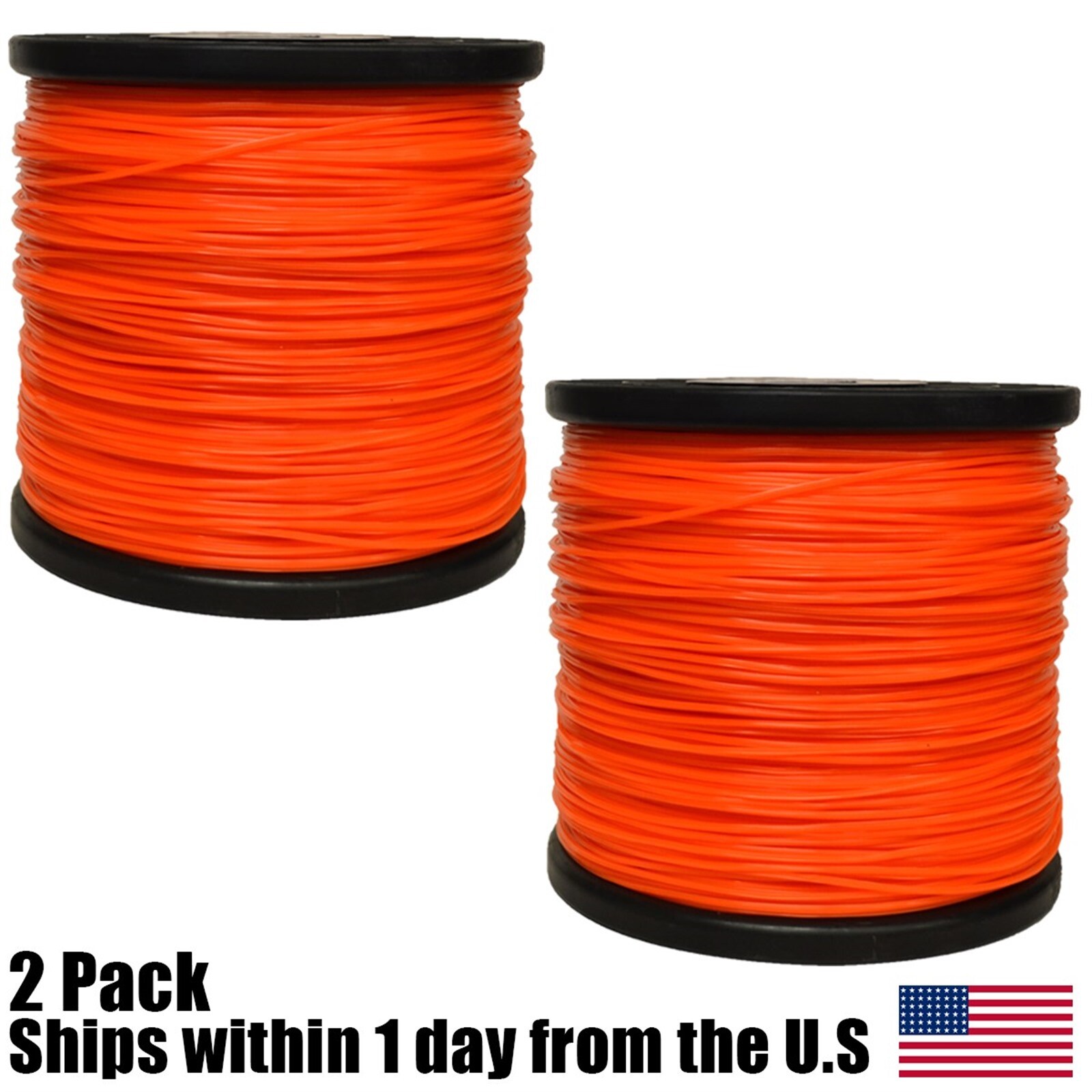 2 5lb 095 Star Orange Commercial String Trimmer Line Fits Echo Crossfire Shape gallery