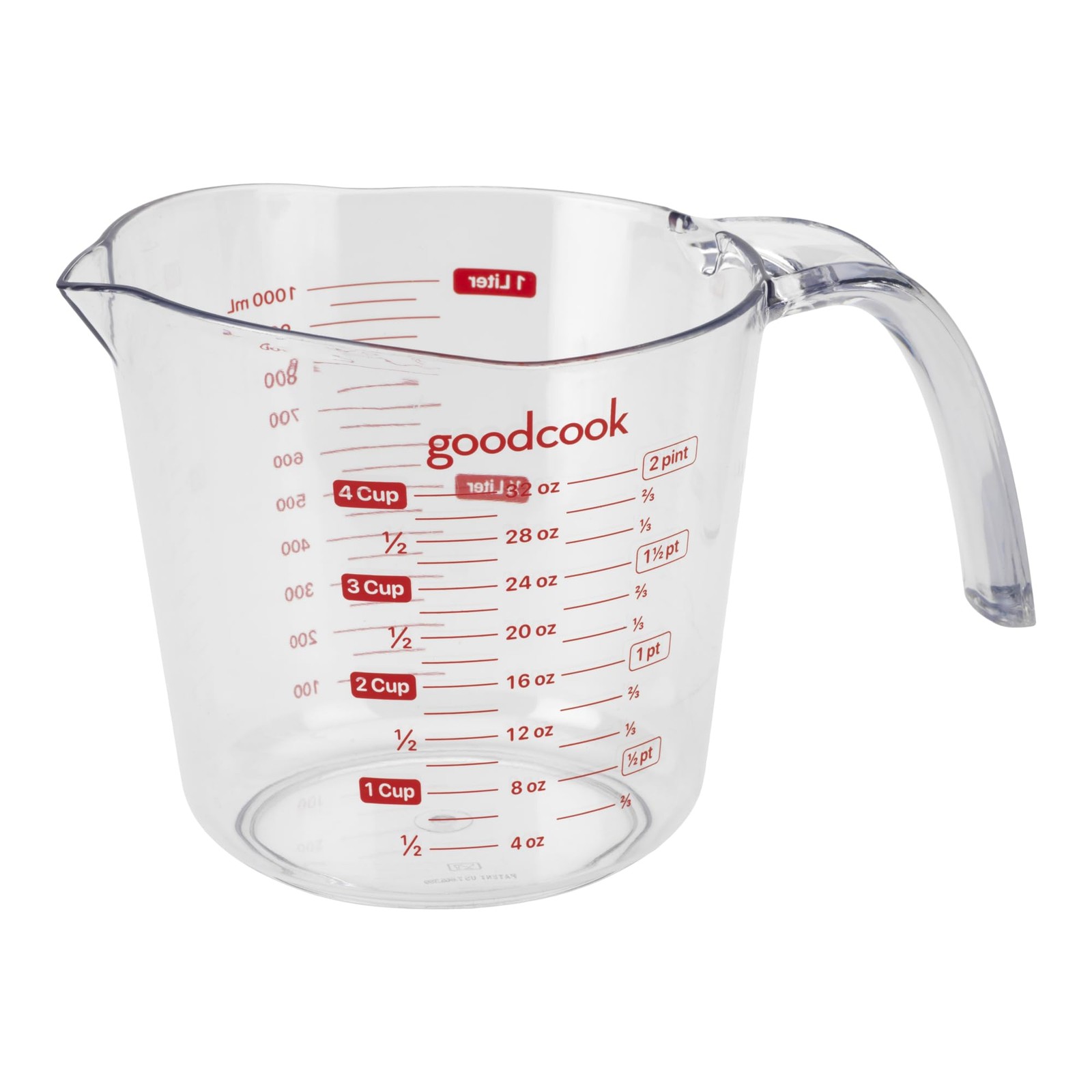 Everyday 4Cup Liquid Measuring Cup, Clear Plastic with EasytoRead Markings, T... gallery