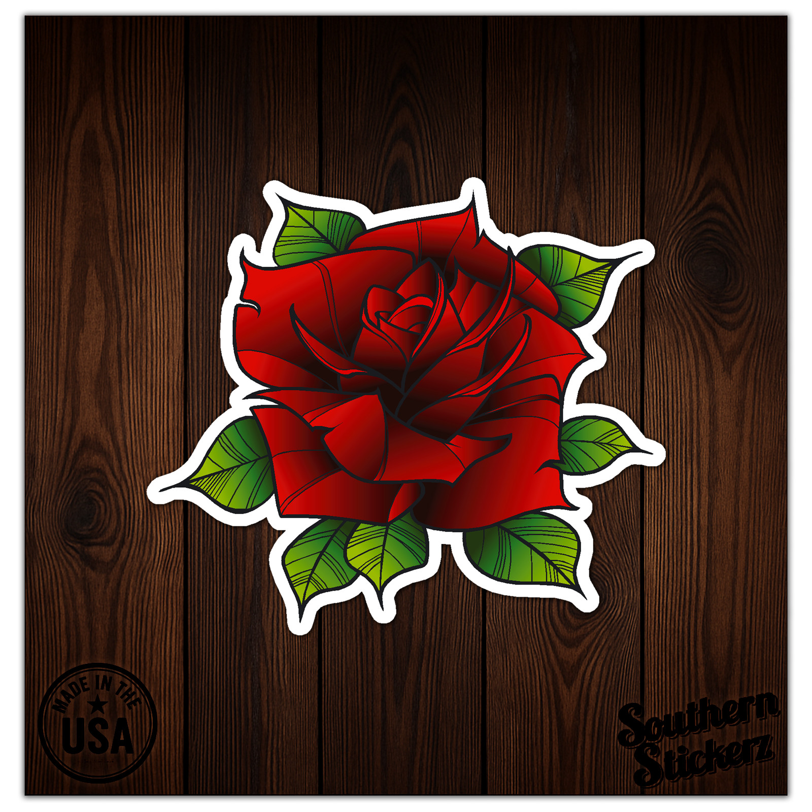 Red Rose - Vinyl Decal Sticker - Car Window Laptop - ebn9185 gallery