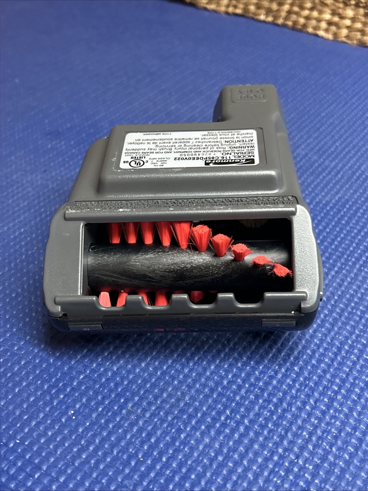Kenmore Power-Mate Jr Vacuum Brush Attachment Model 116.C85PBPK0V022 TESTED!! gallery