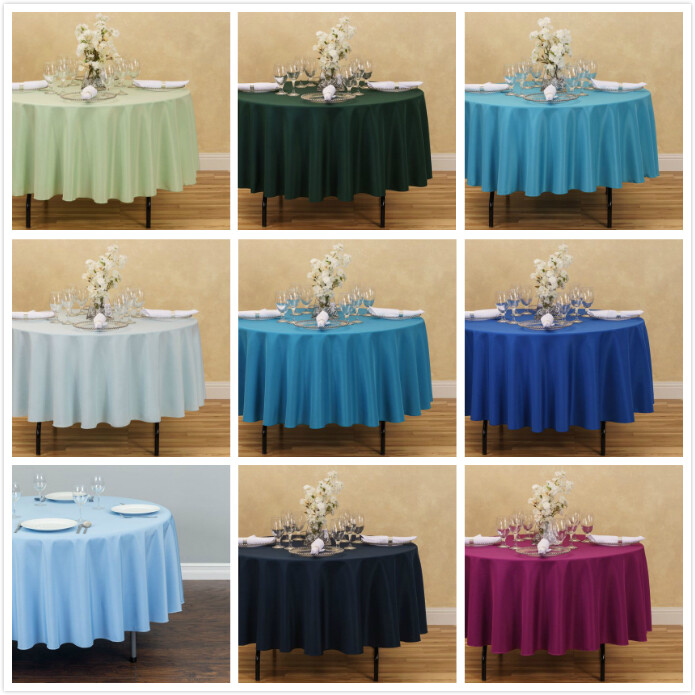 LinenTablecloth 90 in. Round Polyester Tablecloths, 33 Colors! Weddings & Events gallery
