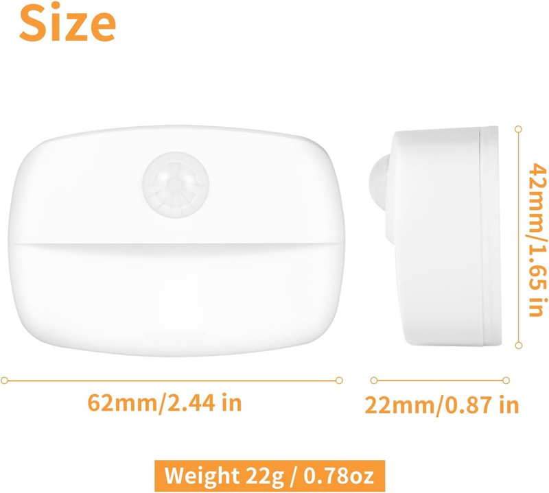 Motion Sensor Light Indoor Led Night Light Stick on Nightlight Battery Operated gallery