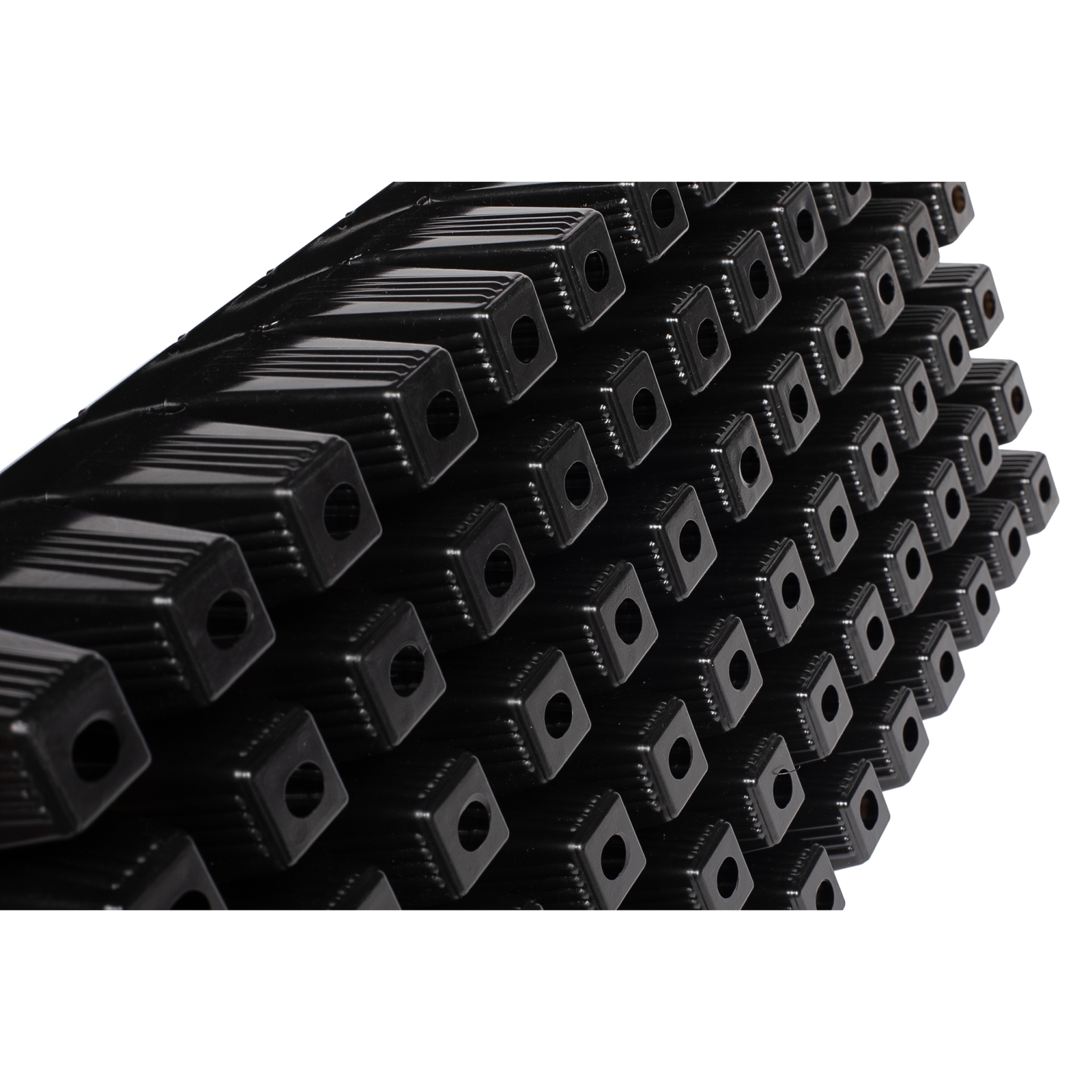Sunpack 21"x11" 72-Cell Extra Strength Square Insert, Black, Fits 10"x20" Trays gallery