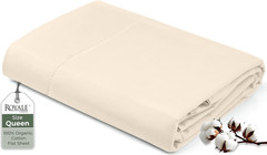 100% Organic Cotton Fitted Sheet – Percale Weave – Super Soft Deep Pocket Bottom