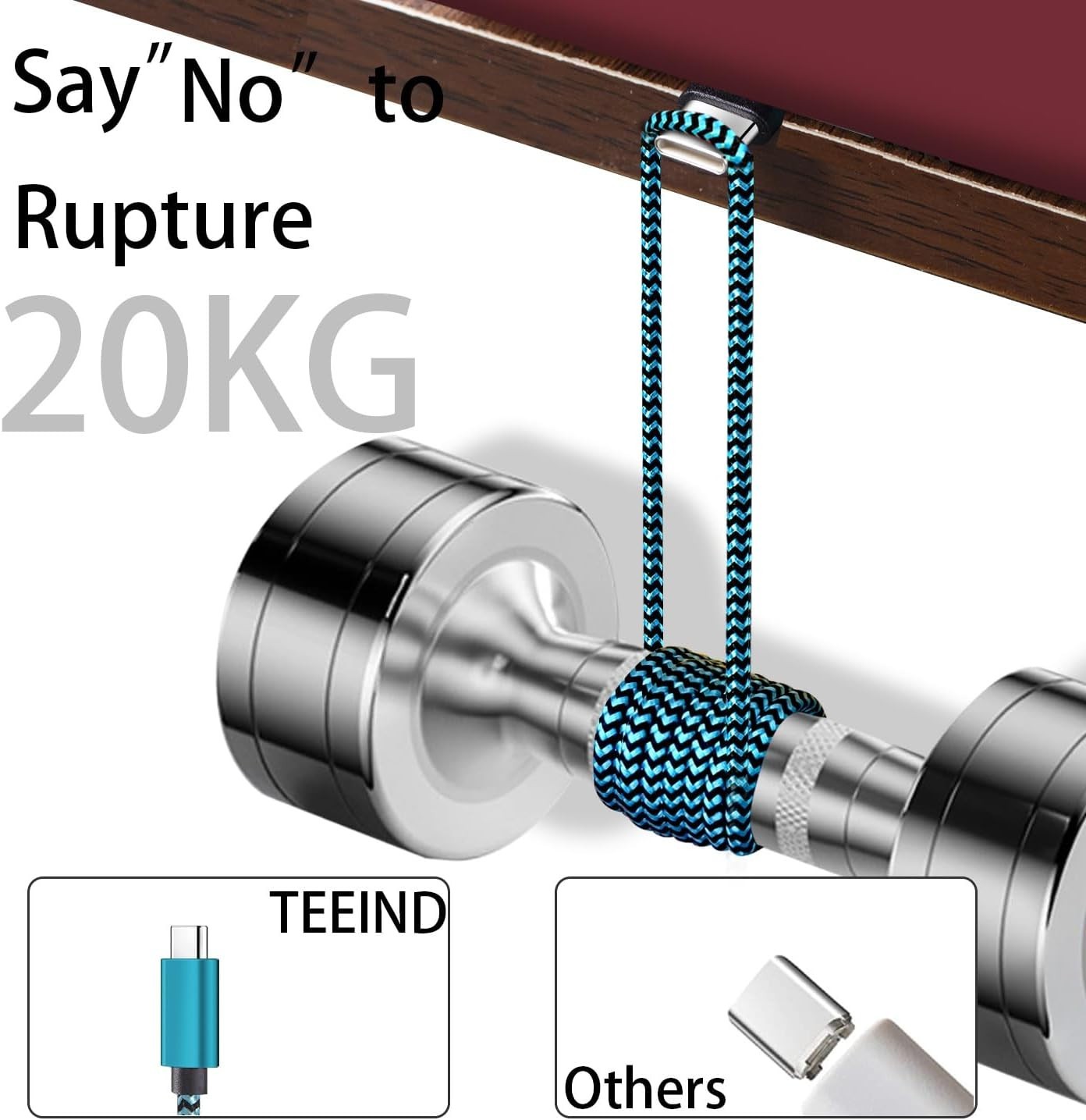 Teeind Type C Cable Fast Charging, Tpc002 3 Pack(3Ft/0.9M 60W) C to Type C Charg gallery