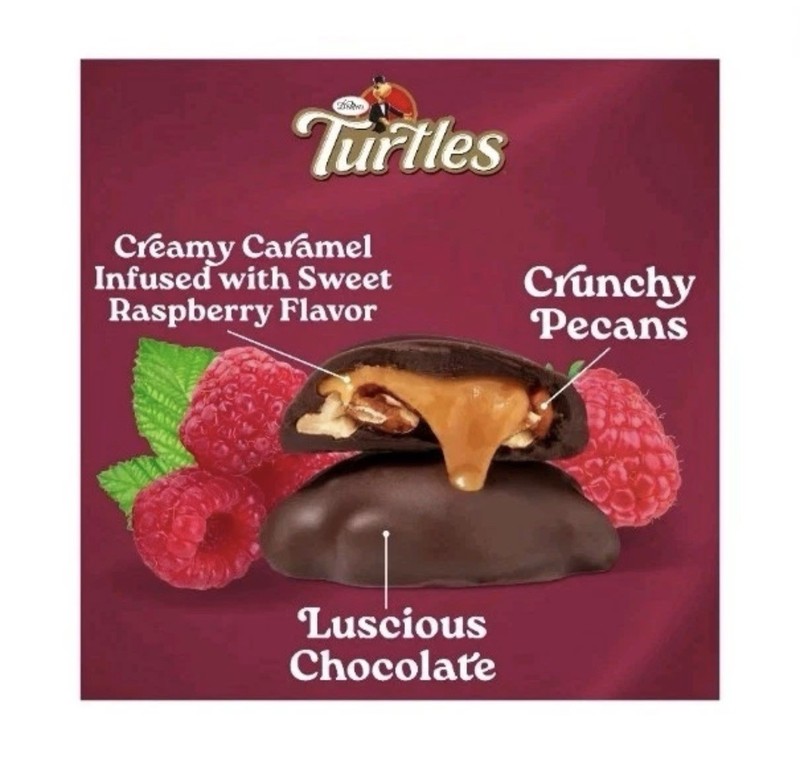 Turtles Dark Chocolate Pecan Raspberry Caramel 6.3oz Bag, BB 9/6/2026 gallery