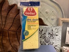 O Cedar Big Easy Flat Sponge Mop Refill Super Absorbent Sponge NOS NIB Yellow