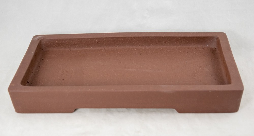 Rectangular Zisha Suiban Tray for Bonsai Tree & Suiseki Rock 11.5"X 6.75"X 1.5"