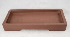 Rectangular Zisha Suiban Tray for Bonsai Tree & Suiseki Rock 11.5″X 6.75″X 1.5″