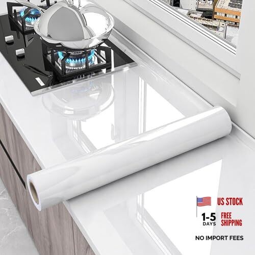 Kitchen Transparent Peel and Stick Contact Paper Easy Clean 15.7"W x 78.7"L gallery