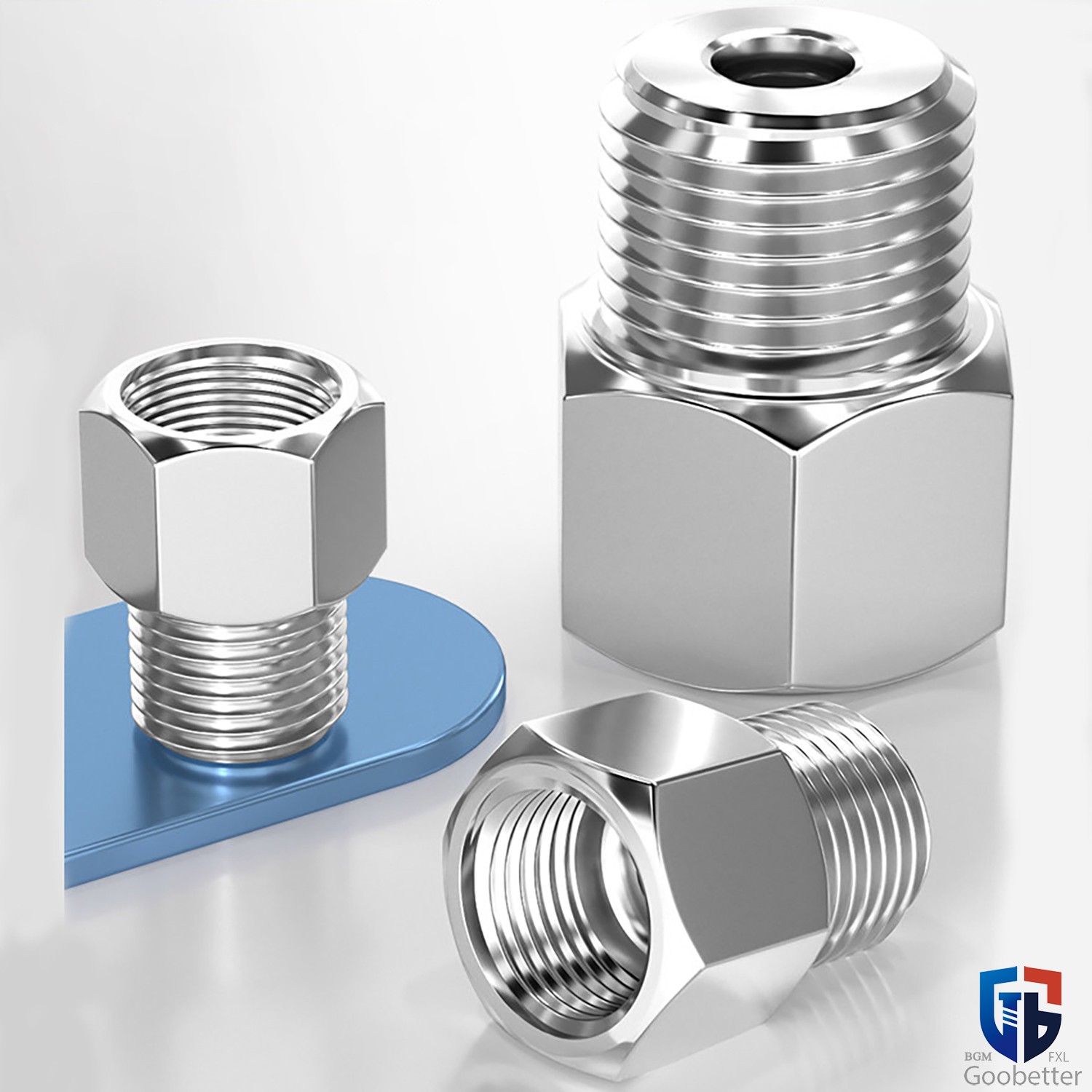 Thread Fittings Male to Female Reducing Adaptor BSPT NPT BSPP A2 Stainless Steel gallery