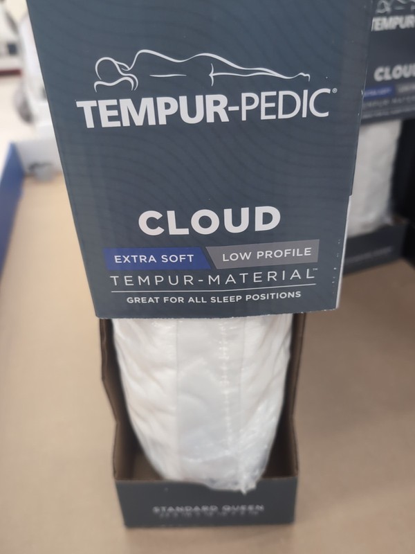 Tempur-Pedic Adapt Cloud Cooling Pillow Low Profile Standard 24x16x5" BRAND NEW gallery