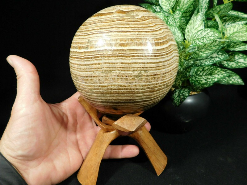 Sphere Stand Solid Wood Folding Handmade Medium Sized gallery