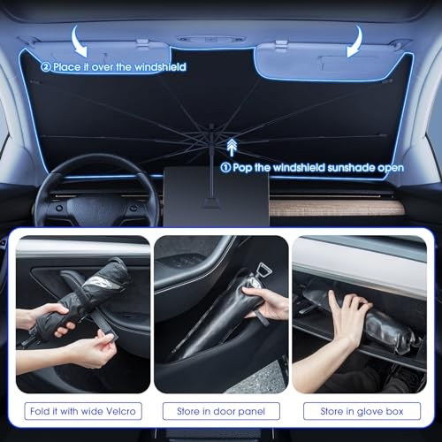 ???5 ??????? Foldable Car Windshield Sun Shade 57 * 33 Inches gallery