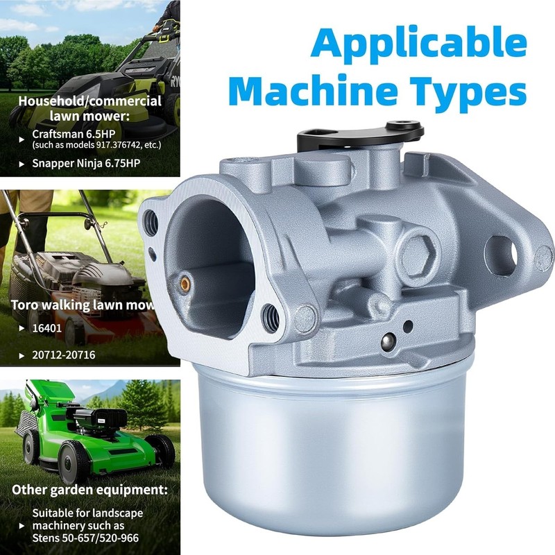Lawn Mowers Small Engines Carburetor 799868 +795259 Air Filter for Easy Install gallery