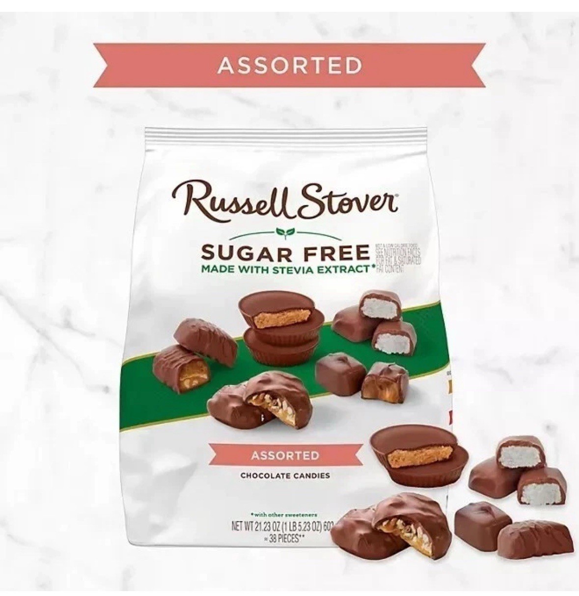 2 Pack Russell Stover Sugar Free Assorted Chocolates Candy 21.23 oz Each gallery