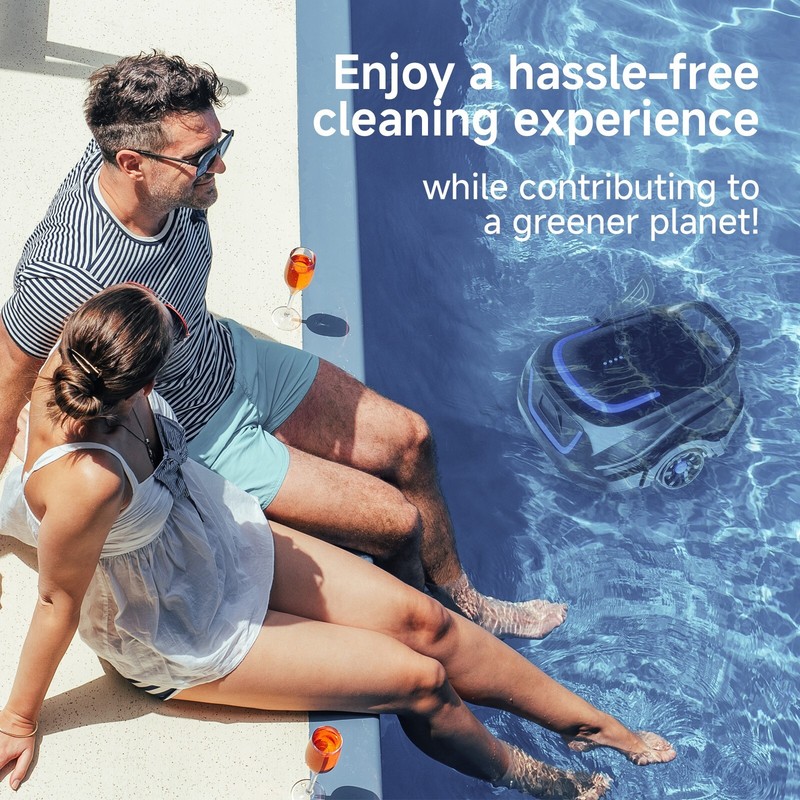 WYBOT A1 Cordless Automatic Pool Cleaner Robot Vacuum, 120Mins, All Pool Shapes gallery
