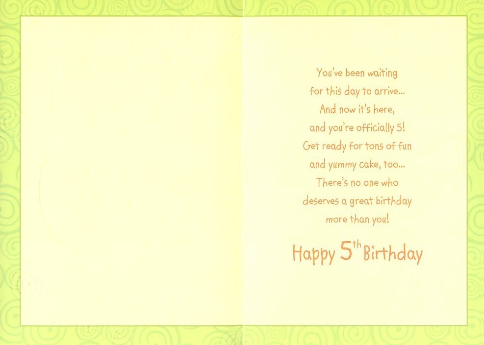 Someone Special Is 5 - Birthday Greeting Card - 2711 gallery